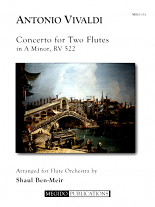 CONCERTO for Two Flutes in A Minor, RV 522 for Flute Orchestra