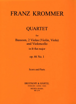 QUARTET in Bb major Op.46 No.1 (score & parts)