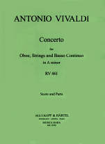 CONCERTO in A minor RV461 (score & parts)