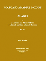 ADAGIO KV484a/411 (score & parts)