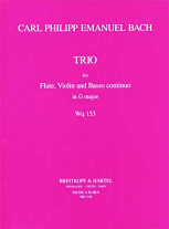 TRIO SONATA IN G WQ 153 (score & parts)