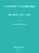 QUARTET No.1 in Bb major (set of parts)
