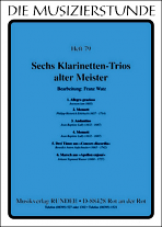SIX CLARINET TRIOS (score & parts)