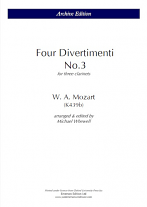 FOUR DIVERTIMENTI No.3 K439b (score)