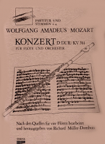 CONCERTO No.2 in D KV314 score, parts & piano reduction