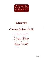 CLARINET QUINTET in Bb major from K516c (score & parts)