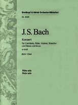 CONCERTO IN A MINOR BWV 1044 Solo Flute