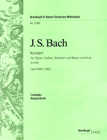 CONCERTO in D minor BWV1060 Cembalo