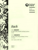CONCERTO in D minor BWV1060 1st Violin