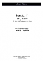 SONATA 11 in G minor Op.posth.: Part 1
