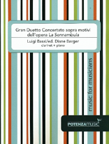 GRAN DUETTO CONCERTATO sopra motivi dell'opera La Sonnambula