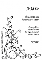 THREE DANCES from Danserye (1551) (score & parts)