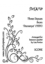 THREE DANCES from Danserye (score & parts)