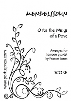 O FOR THE WINGS OF A DOVE (score & parts)