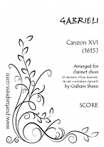 CANZON XVI (1615)  (score & parts)