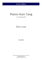 POEMS FROM TANG (score & parts)