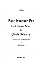 POUR INVOQUER PAN (score & parts)