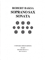 SOPRANO SAX SONATA