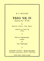 TRIO in Eb major K498, 'Kegelstatt-Trio' miniature score