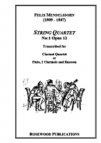 STRING QUARTET Op.12 No.1 (score & parts)