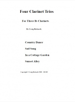 FOUR CLARINET TRIOS (score & parts)