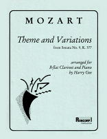 THEME AND VARIATIONS from Sonata No.9 K377