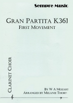 GRAN PARTITA K361 First Movement (score & parts)