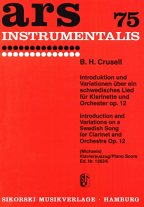 INTRODUCTION AND VARIATIONS on a Swedish Song Op.12