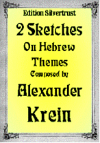 TWO SKETCHES ON HEBREW THEMES Op.13 (score & parts)