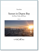 SUNSET IN DEPOE BAY (score & parts)