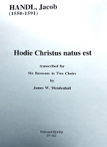 HODIE CHRISTUS NATUS EST (score & parts)