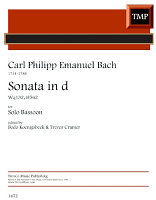 SONATA in D minor, WQ132, H562