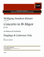 MOZART BASSOON CONCERTO Cadenzas