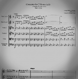 CONCERTO in D major TWV 52:D1 (score & parts)
