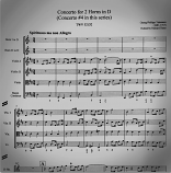 CONCERTO in D major TWV 52:D2 (score & parts)
