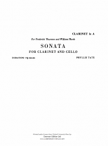 SONATA Clarinet in A part