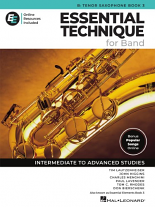 ESSENTIAL TECHNIQUE for Band -  Tenor Sax Book 3 + Online Resources