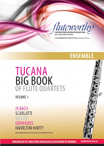 TUCANA BIG BOOK OF FLUTE QUARTETS (score & parts)