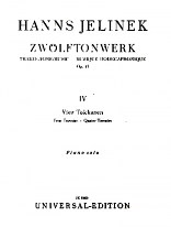 FOUR CANONS Op.15 (Zwolftonwerk)