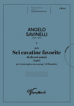 SIX FAVOURITE CAVATINAS Volume 1
