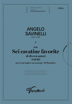 SIX FAVOURITE CAVATINAS Volume 3