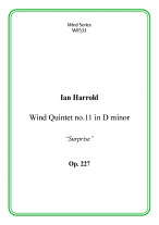 WIND QUINTET No.11 in D minor Op.227 (score & parts)