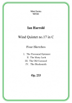 WIND QUINTET No.17 in C major Op.233 (score & parts)