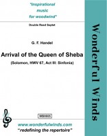 ARRIVAL OF THE QUEEN OF SHEBA (score & parts)
