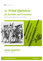 12 WIND QUINTETS (set of parts)