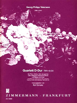 QUARTET in D TWV43:D3