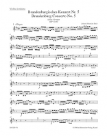 BRANDENBURG CONCERTO No.5 in D major BWV1050 Ripieno Violin part