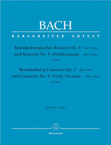 BRANDENBURG CONCERTO No.5 in D major BWV1050 Full Score