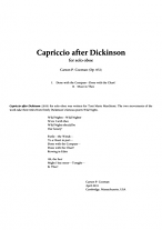 CAPRICCIO after Dickinson