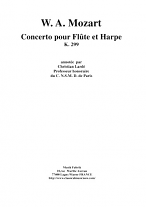 CONCERTO for Flute & Harp K.292 extra string parts